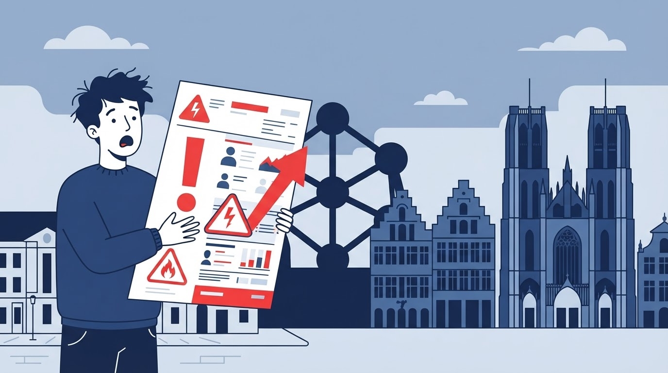 Pourquoi ma facture d'énergie est élevée en Belgique